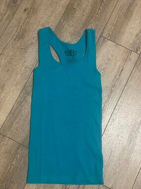 Women’s Lip Stick Blue Tank Top Y2K, One Size